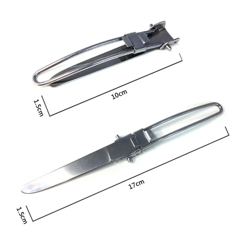 3 шт./набор складные столовые приборы из нержавеющей стали | Спорт и развлечения