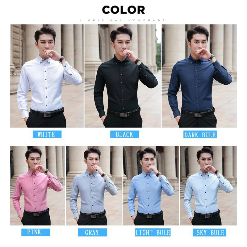 Бренд BROWON 2022 Повседневная Весенняя Роскошная приталенная Мужская рубашка с