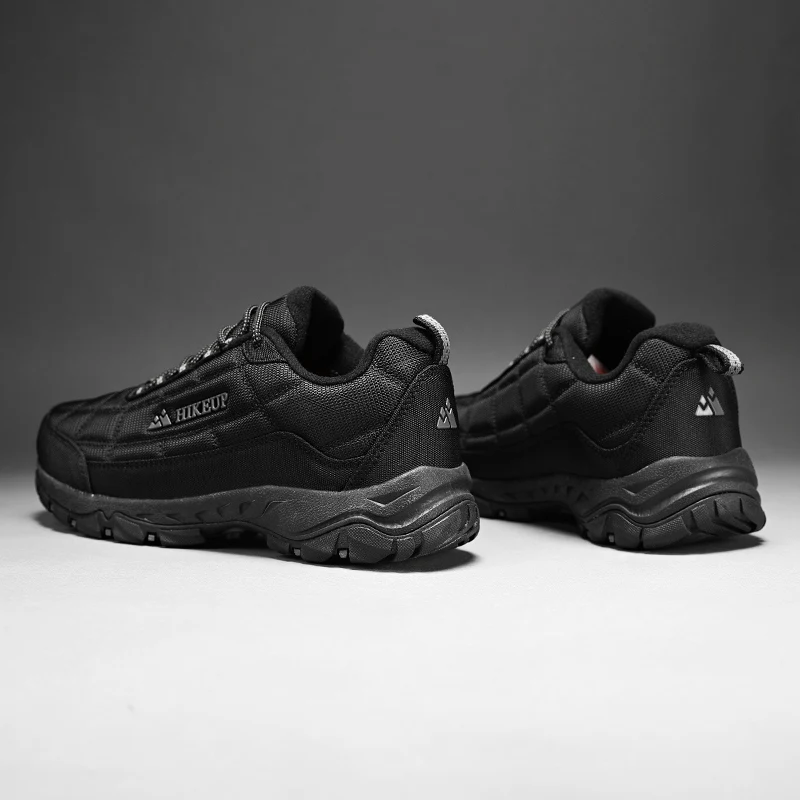 HIKEUP Comfortable Men Trekking Sneakers Waterproof Rubber Sole High Quality  Women Running Shoes Wear-resistant