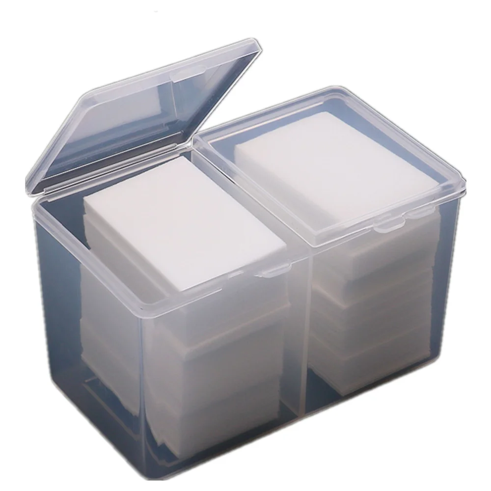 

Cotton Box Nail Polish Removing Storage Box Translucent Nail Art Storage Box Makeup Cotton Box Nail Beauty Product Tools