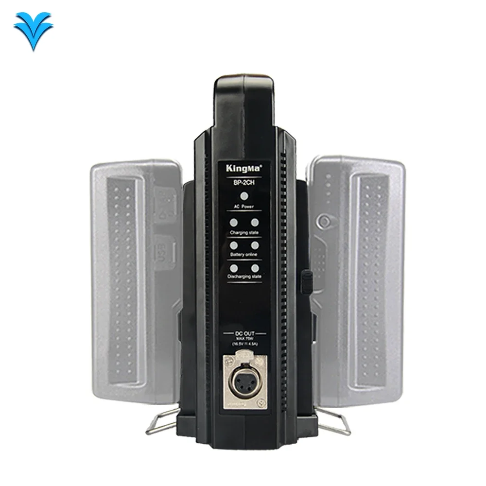 Двойное зарядное устройство Kingma BP-2CH для аккумуляторов BP-190W 150W BP-95WS V-lock зарядного