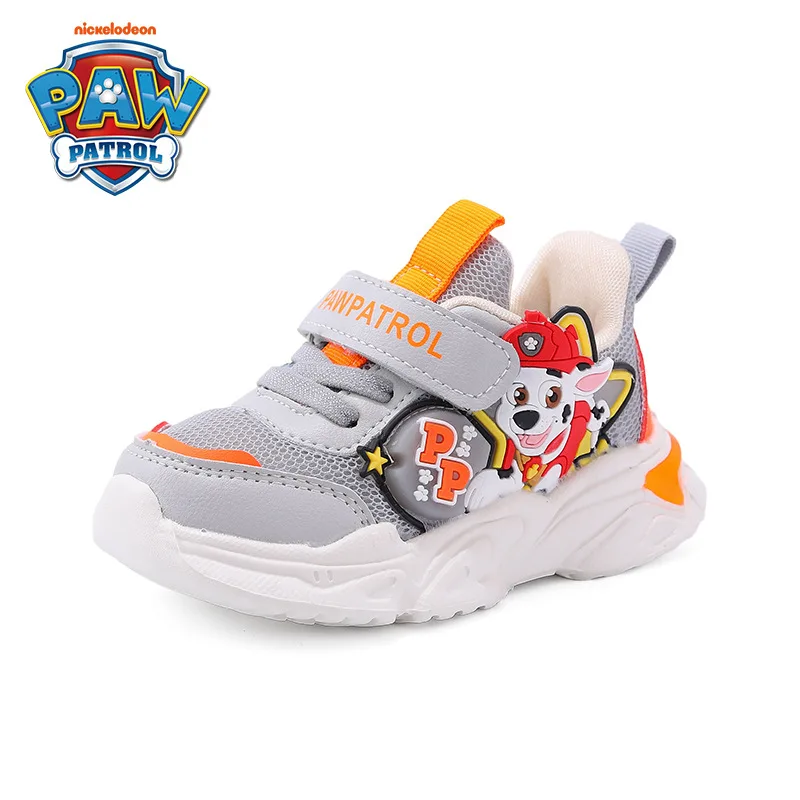 Купить Новая детская спортивная обувь из аниме «Щенячий патруль» с подсветкой, функциональная мультяшная сетчатая обувь, удобная и дышащая