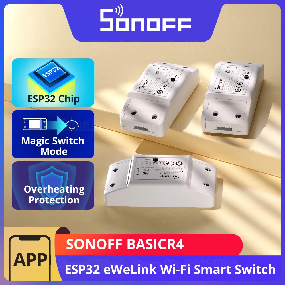 SONOFF BASICR4 Wi-Fi умный переключатель | AliExpress