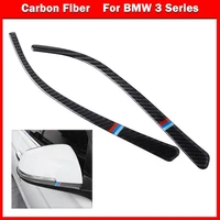 2pcs real carbon fiber rearview mirror cover cap cover trim for bmw f30 f31 f32 bd