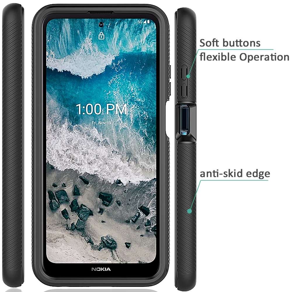 Комбинированный Прозрачный Прочный чехол для Nokia X100 противоударный защитный
