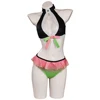 Demon Slayer Kanroji Mitsuri Sexy Swimsuit Cosplay Costume Swimwear Outfits Halloween Carnival Suit 2