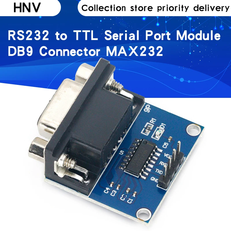 Модуль преобразователя последовательного порта MAX3232 RS232 в TTL соединитель DB9 MAX232