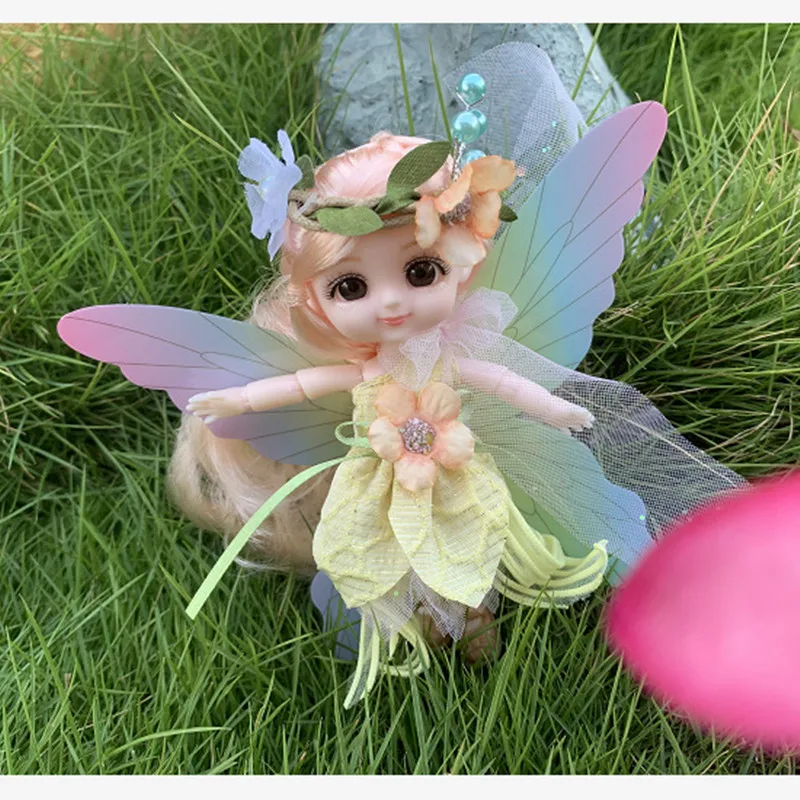Новинка Kawaii 1/12 детская карманная кукла 10 см Ob11 куклы с одеждой наряд платье