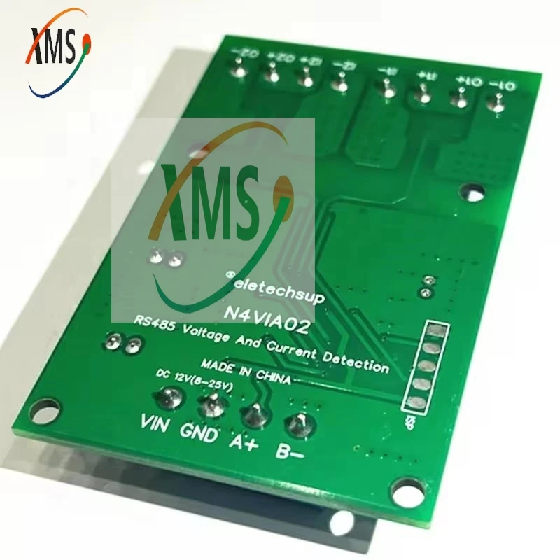 N4VIA02 постоянный ток 8-25 в 3 1 RS485 0-30 В напряжение 0-5 А Ток Modbus RTU измерители напряжения