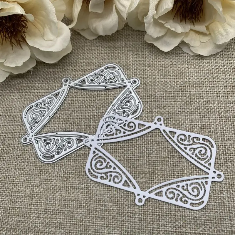 Кружевная этикетка рамка металлические штампы трафареты для сделай сам