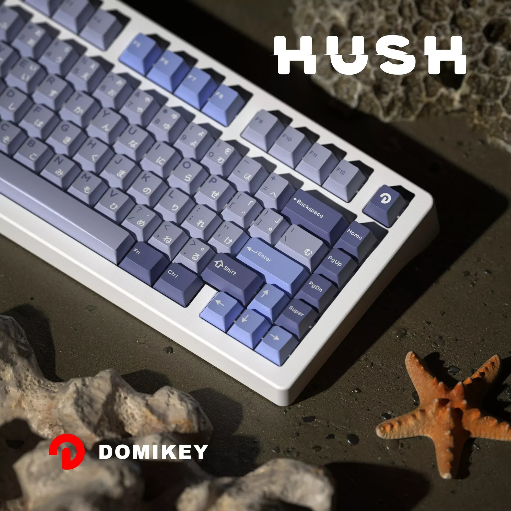 

NEW NEW Domikey Hush Deep Sea All in One Cherry Profile abs doubleshot keycap for mx keyboard poker 87 104 xd64 xd68 BM60 BM65