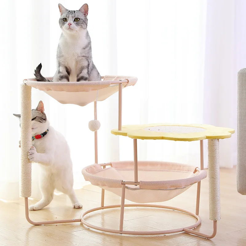 

Funny cat litter cat hammock recliner winter warm four seasons can be removable and washable