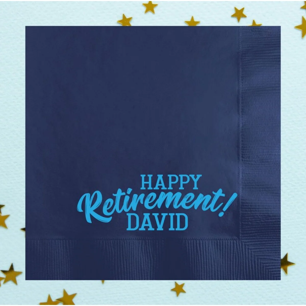 Коктейльные бумажные салфетки на заказ Happy Retirement украшения для вечеринок пенсию
