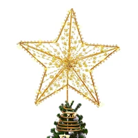 star christmas tree topper beaded christmas tree topper lighted tree star xmas tree topper christmas decoration