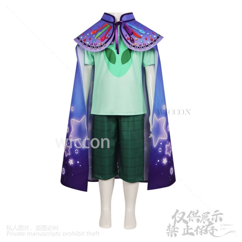 Новинка 2025 года аниме-фильм Elio косплей костюм Земли плащ брюки футболка для