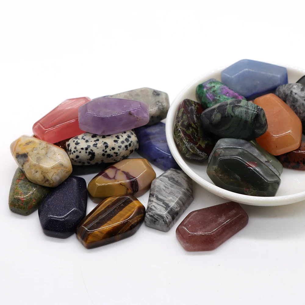 10 шт. 1 комплект мини-статуя гроба натуральный аметист розовый кварц лечебные