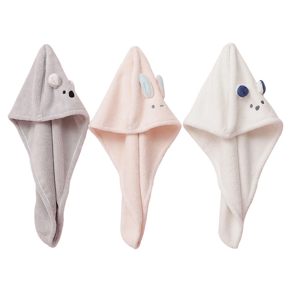 

Полотенце для волос, сухая шапка, банная шапочка, Коралловый сушильный макияж, быстросохнущий флис-тюрбан, впитывающий Быстросохнущий инст...