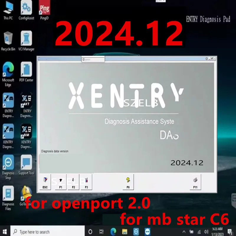 Фото 2024.12 Программное обеспечение Xentry до даты, Vediamo, D.TS, WIS, EPC для диагностики MB STAR C6 для онлайн-установки Openport, активация №1