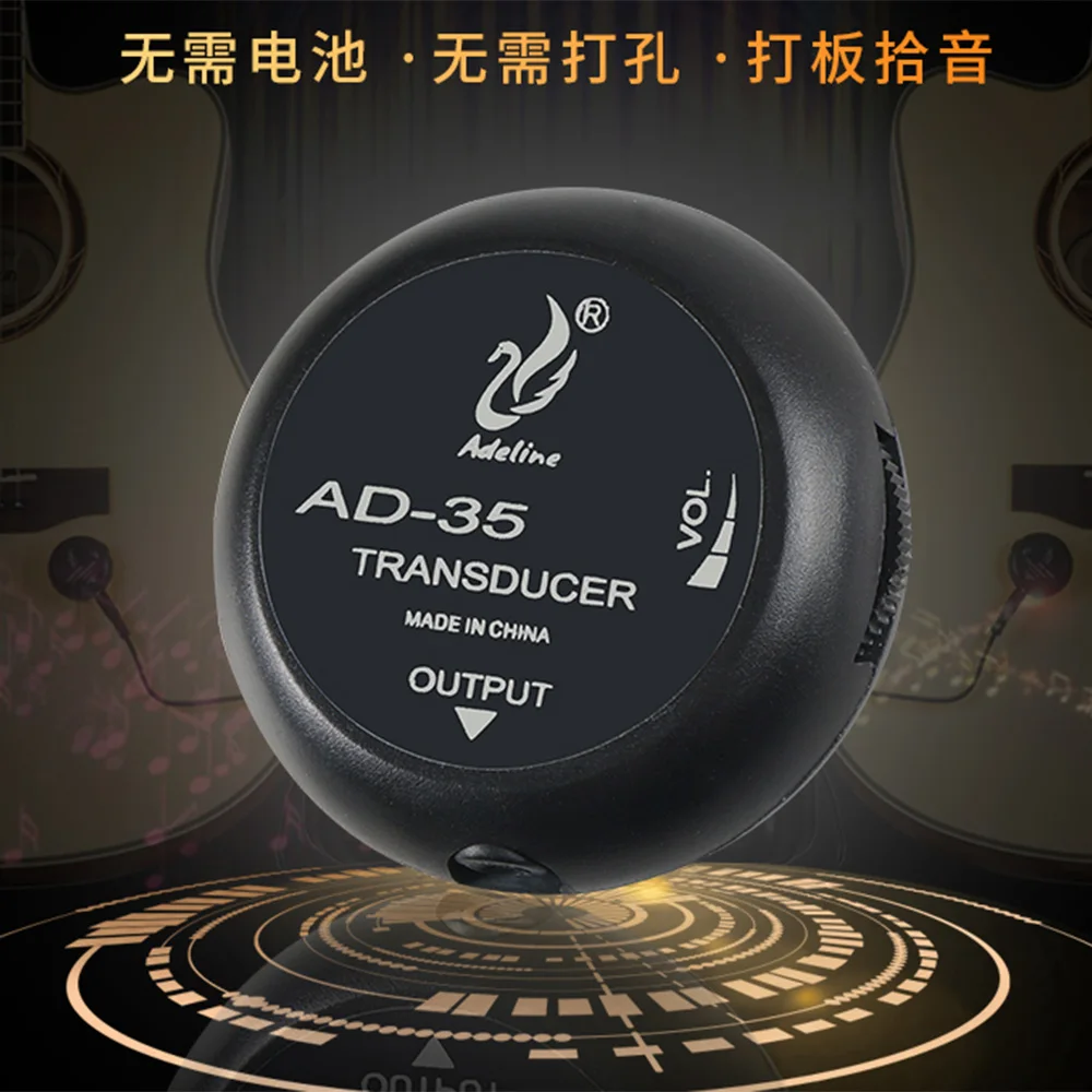 Adeline AD-35 мини пикап усилитель преобразователь карандаш Пьезо Пикап для
