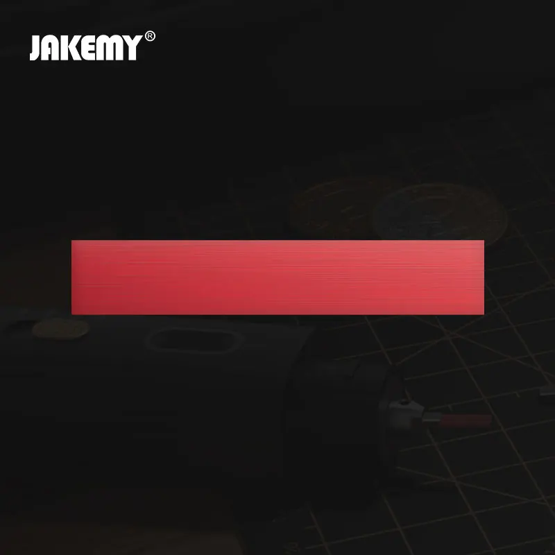 Фото JAKEMY Красный полировальный стик 600/800 грит, прямоугольные масляные полировальные полоски 4ммx20мм, средней твердости, для ультразвукового резака, модель OEM №1