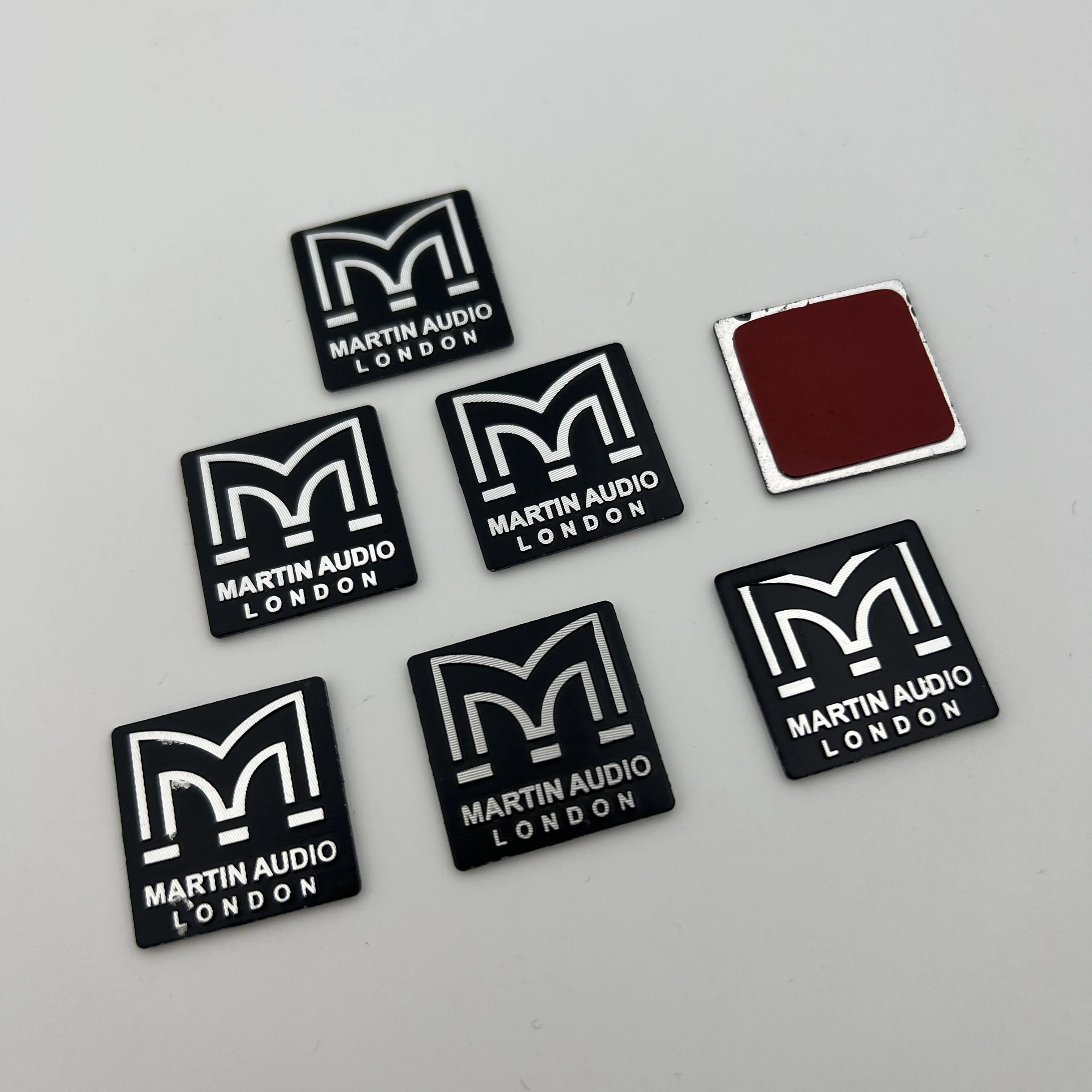 

4Pcs M-artin Make All Kinds Plastic Aluminum Signage Sign LOGO Nameplate For Audio Amplifier Speaker Loudspeaker Horn
