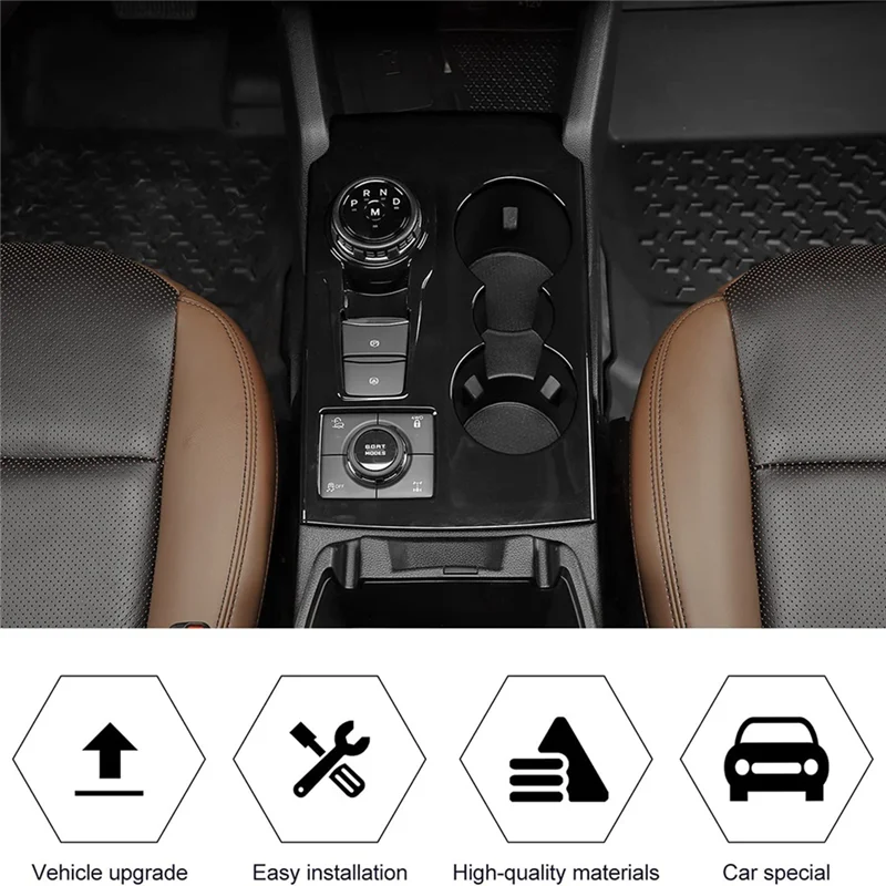 

Центральная консоль, панель переключения передач, отделка крышки, интерьерные аксессуары для Ford Bronco Sport 2021-2022 (черный)