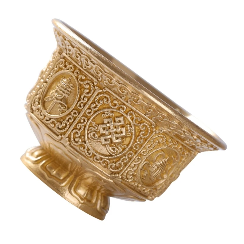 Тибетская чаша с восемью благоприятными символами