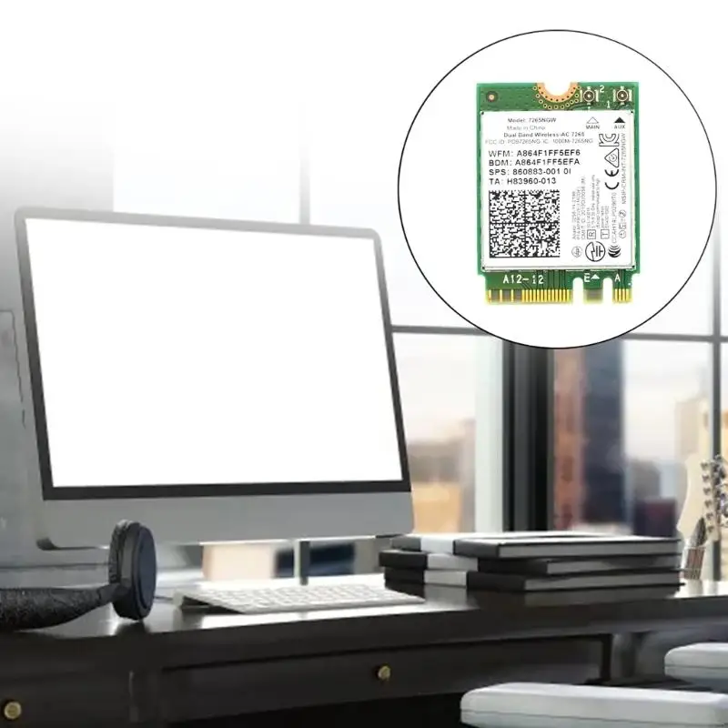 Беспроводная карта WiFi BT4.2 MC-AC7265 2 5 ГГц Adapter