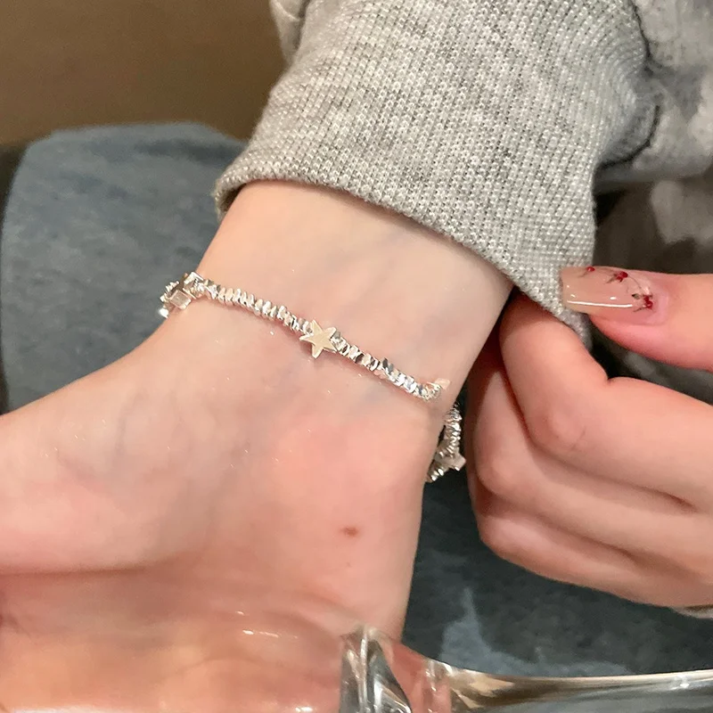 Серебряный браслет XINGX из сломанного серебра легкий роскошный изысканный