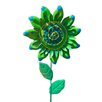 colorful metal garden stakes sunflowers stakes garden decor 23 6 inch indoor outdoor plant support stake pathway patio yard lawn
