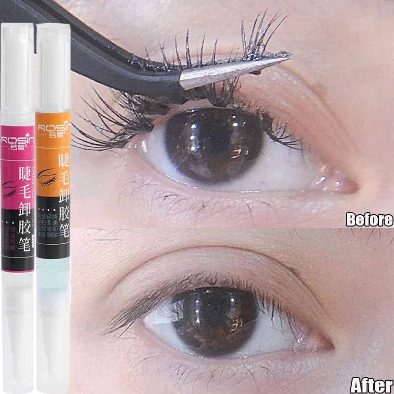 

10ML Eyelash Extension Glue Remover Non-irritating Quick Drying Adhesive Transparent Gel Remover Eye Lashes Make Up Remover Pen