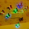 8PCS Led Decorative Hot Selling Toy Creative Colorful Luminous Butterfly Night Light Small Play Atmosphere Light Paste Wall Lamp 1
