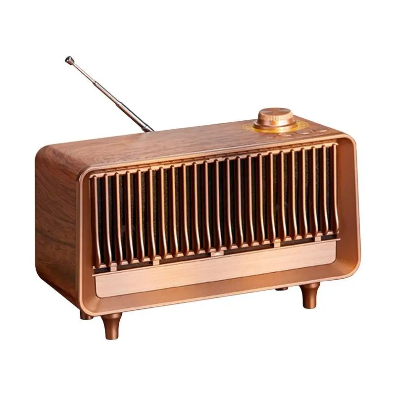 

Vintage FM Radios FM Radio Vintage Wood Style With Speaker Handmade Small Radio FM Portable Wireless Connection Speakers For