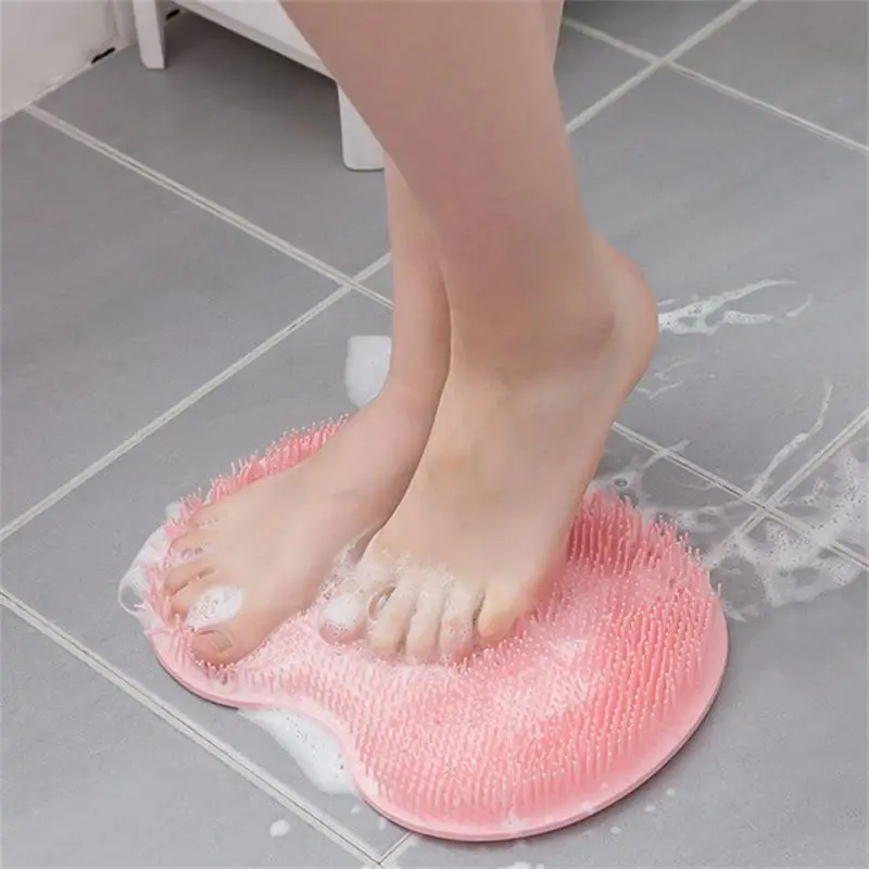 

Exfoliating Non-slip Bath Shower Mat Massage Shower Mat Back Brush Body Cleaning Bathing Tool Non-slip Wash Foot Pad Bath Spa