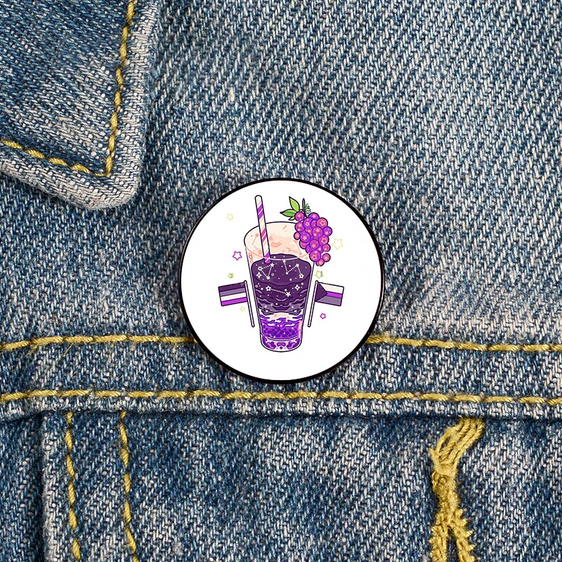 

Ace Demi cocktail Cartoon Pin Custom Funny vintage Brooches Shirt Lapel teacher Bag Badge Cartoon pins for Lover Girl Friends