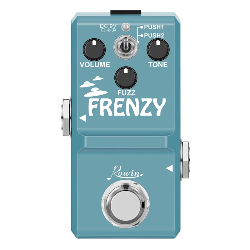 

FRENZY Guitar Pedal Classic Fuzz Tone Creamy Violin-Like Sound Mini Full Metal Shell LN-322