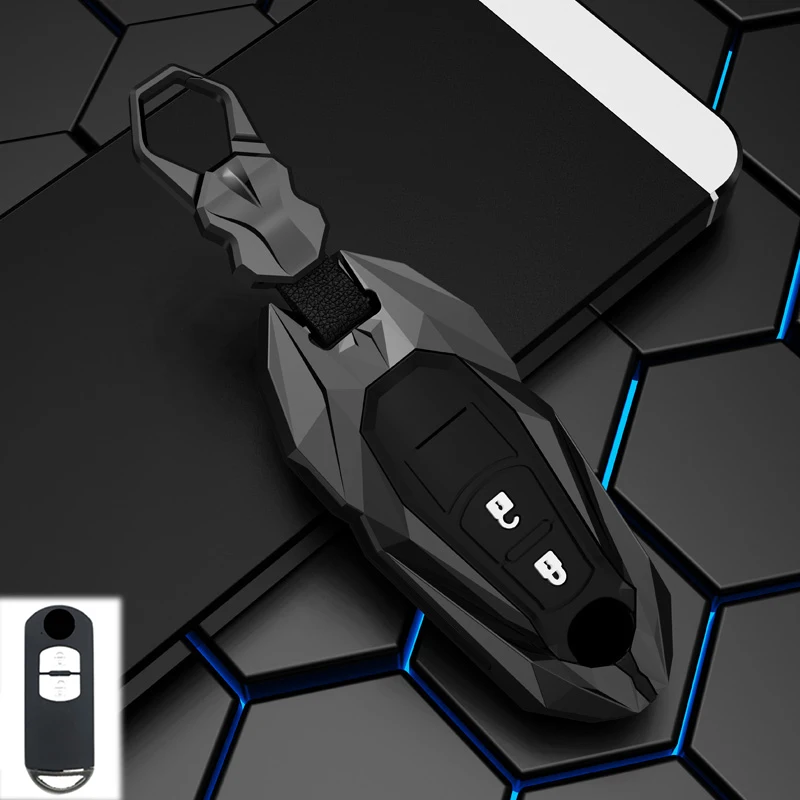 Чехол для автомобильного ключа дистанционного управления из цинкового сплава, чехол для Mazda 2, 3, 6, Axela, Atenza, CX-5 CX5, CX-7 2014, 2015, 2016, автомобильные аксессуары