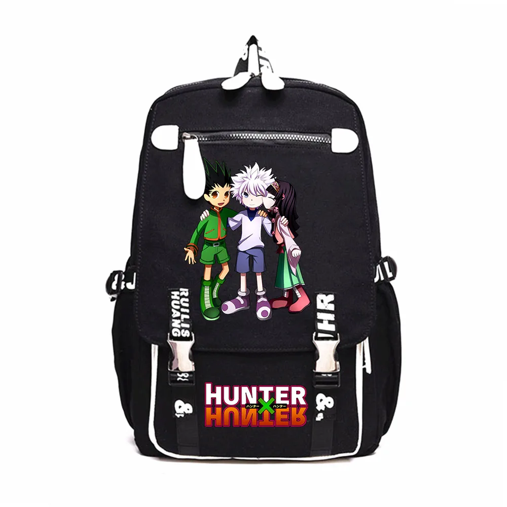

Anime Hunter Hunter Canvas Backpack Teenagers Packsack Cartoon Print Schoolbag Casual Knapsack Travel Laptop Bag Student Bookbag