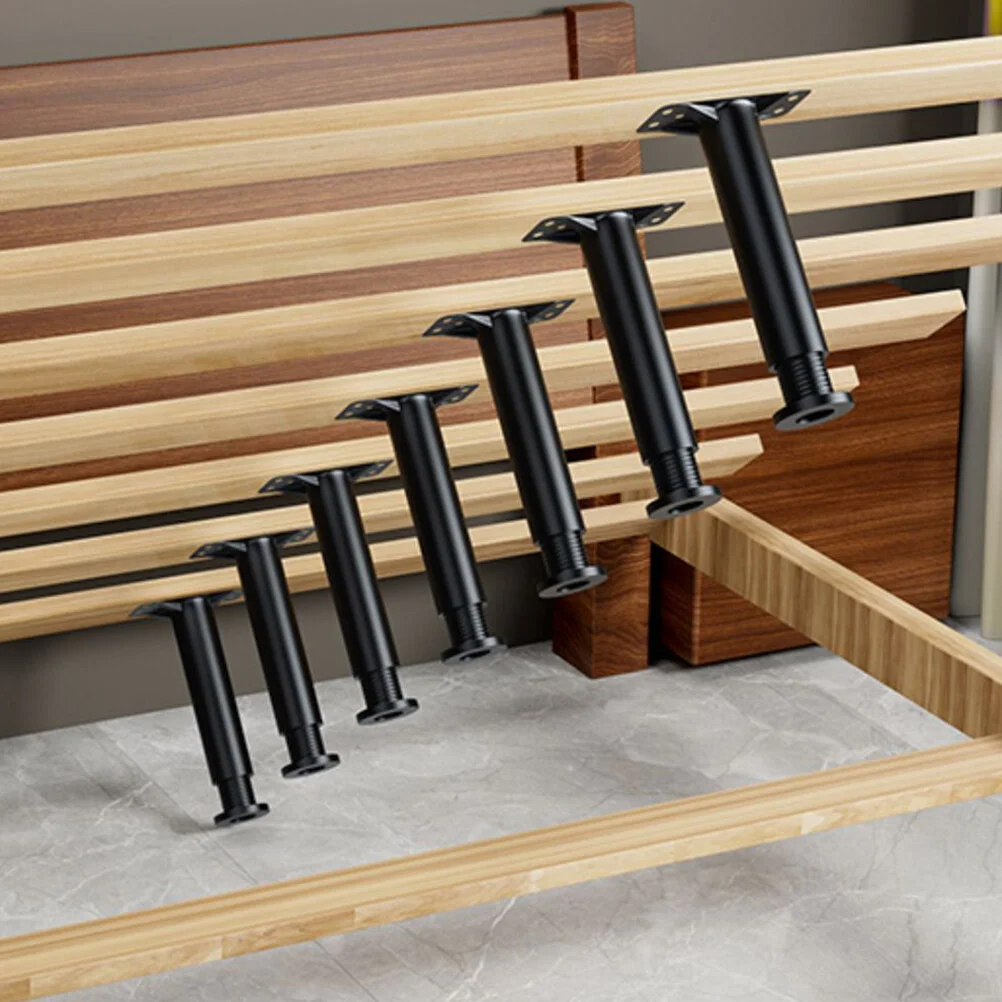 

Double Layer Board Adjustable King Metal Bed Frame Replacement Legs Base Reinforcement Kit Parts