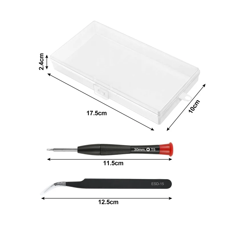 Набор инструментов для ремонта и вскрытия: Отвертки Torx 1.5+, 2.0+, 3.0+, 1.5Y, T6, T8, T10 для PS5PS4Xbox One SeriesSwitch 2 (art.: 3920d8be2ed93) - 3920d8be2ed93