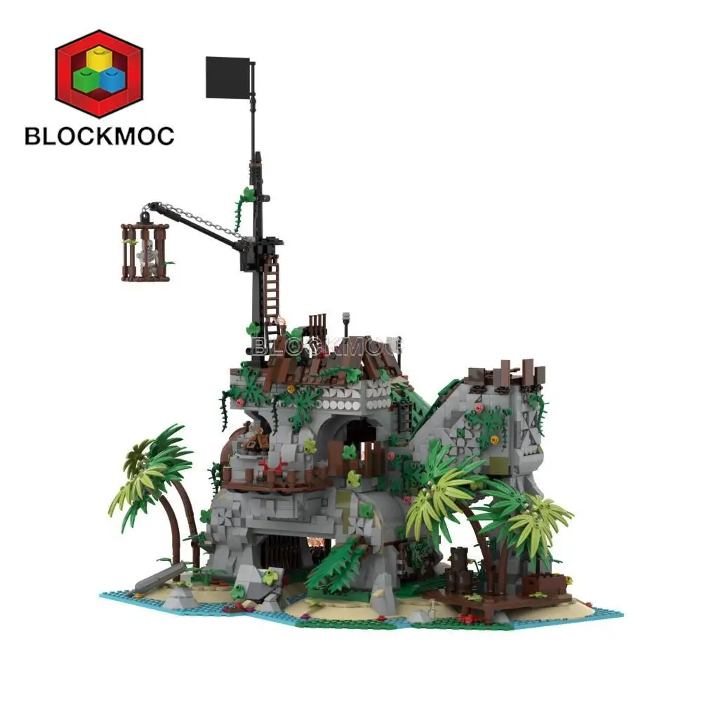 Конструктор MOC запрещенный остров набор строительных блоков Пиратская казарда Bay