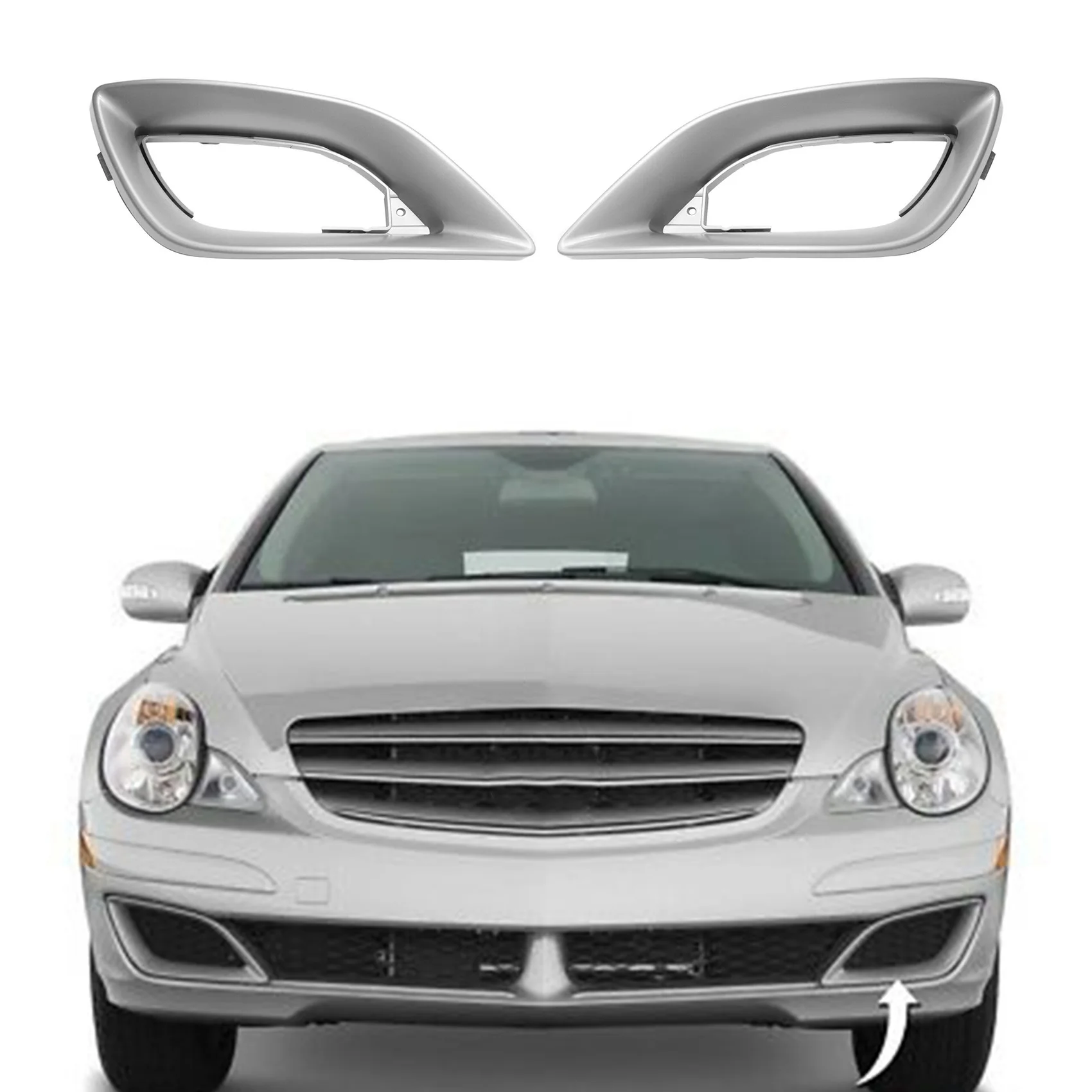 Передняя боковая противотуманная фоторамка 2518851923 для Mercedes-Benz R W251 2006 2007 2008 2009 2010