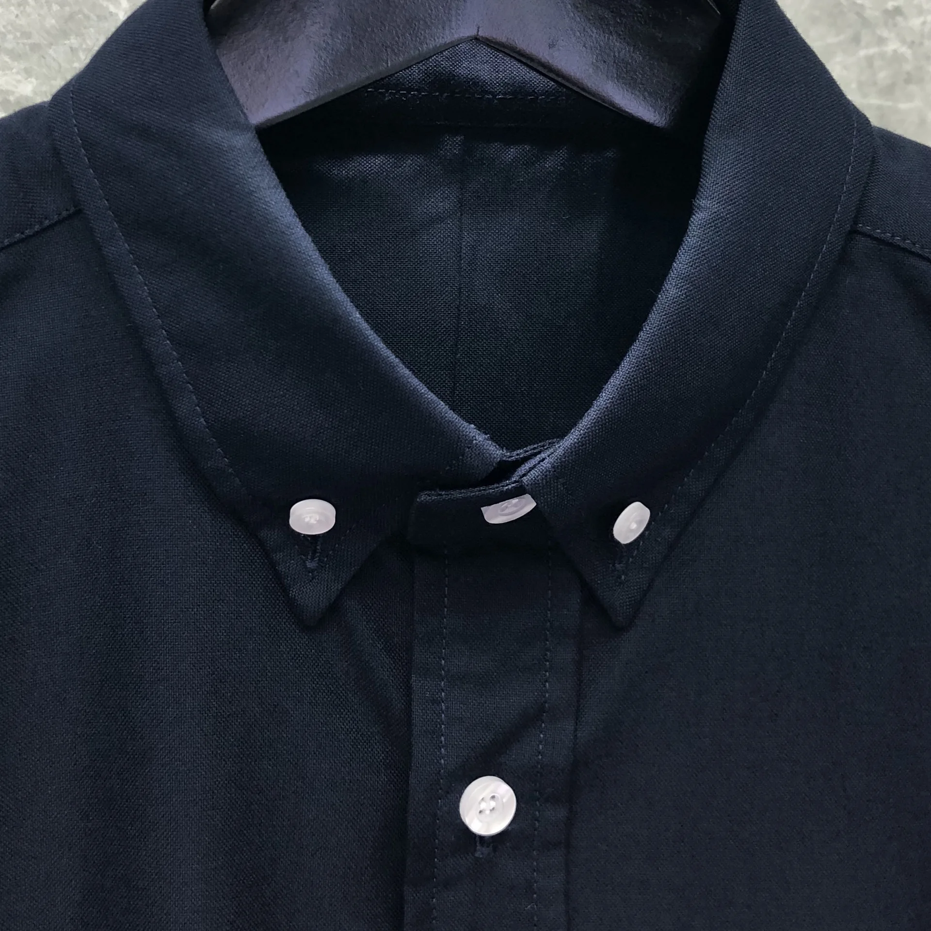 TB Oversized Shirt Polo Puppy Embroidery Collar V-neck Formal Half Sleeve Work Man Street Autumn 2022 New Oxford Men's Clothes