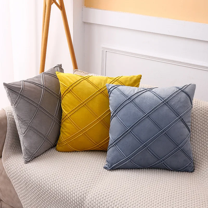 

Soft Comfortable Velvet Cushion Cover Throw Cushion Protector Pet-friendly Cushion Set Pillow Case Set