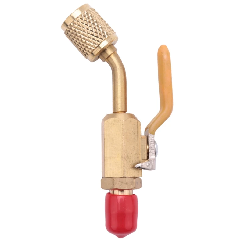 

3X R410A R134A Brass Shut Valve For A/C Charging Hoses HVAC 1/4Inch AC Refrigerant