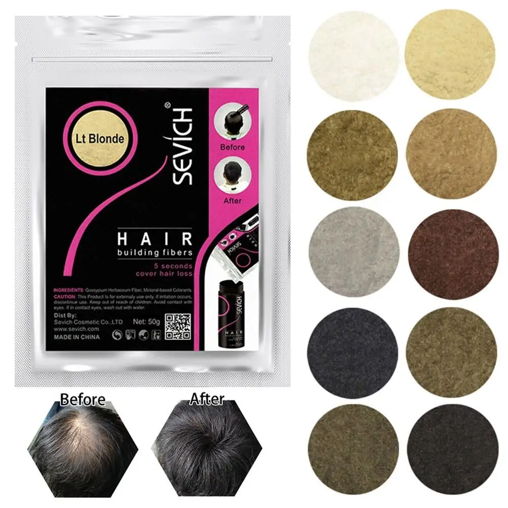 

Organic Non-allergenic Natural Keratin Hair Regrowth Hair Fiber Powder Hair Loss Products Thicken Hair Hair Building