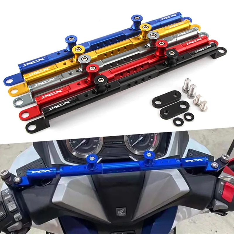 

For HONDA PCX125 PCX150 PCX160 PCX 2010-2020 2021 Motorcycle Handlebar Mutifunctional Cross Bar Steering Damper Balance Lever