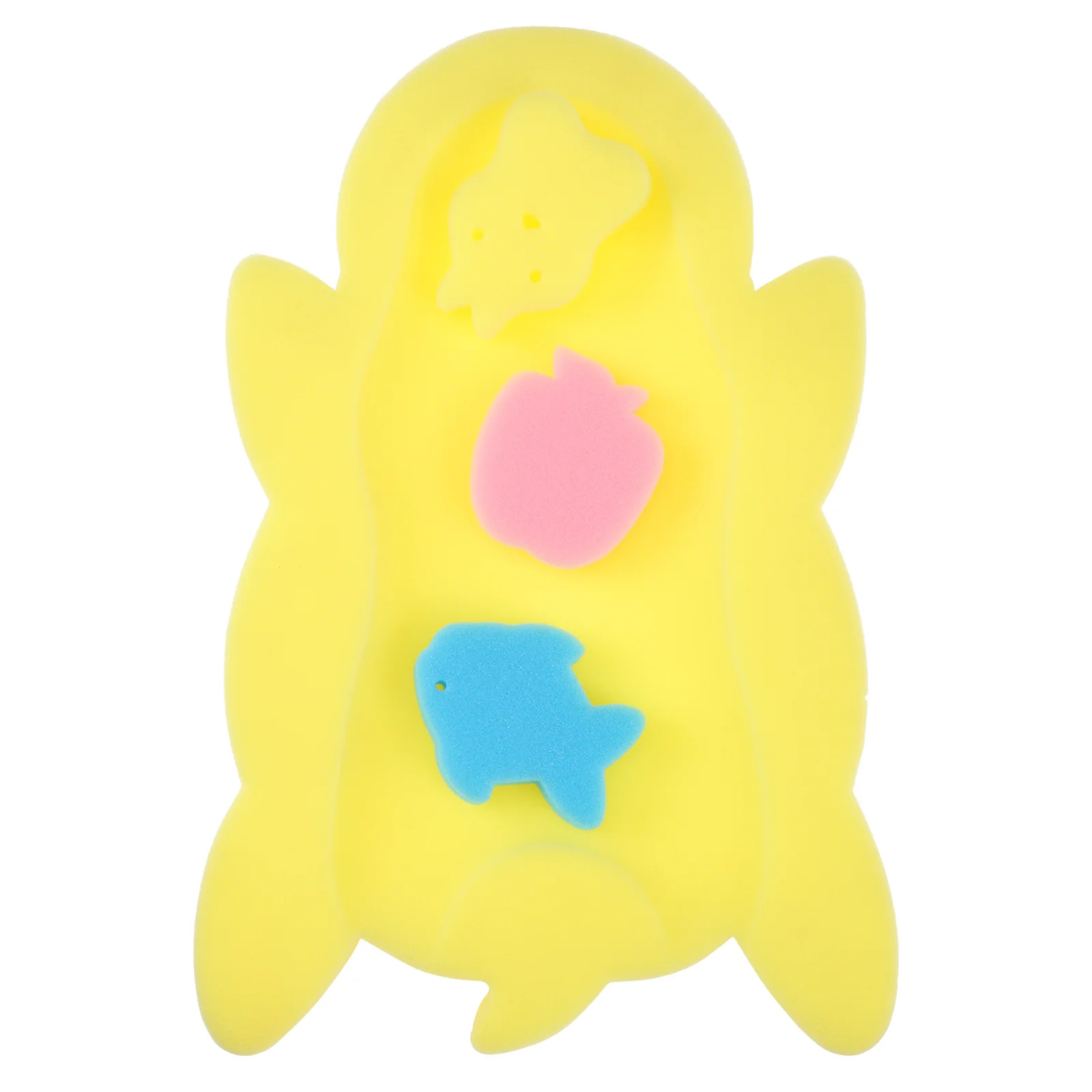 

Newborn Bath Newborn Bath Support Loofah Sponge Bath Mat Non-slip Bathroom Baby Cushion Newborn Bath Sponges Mat