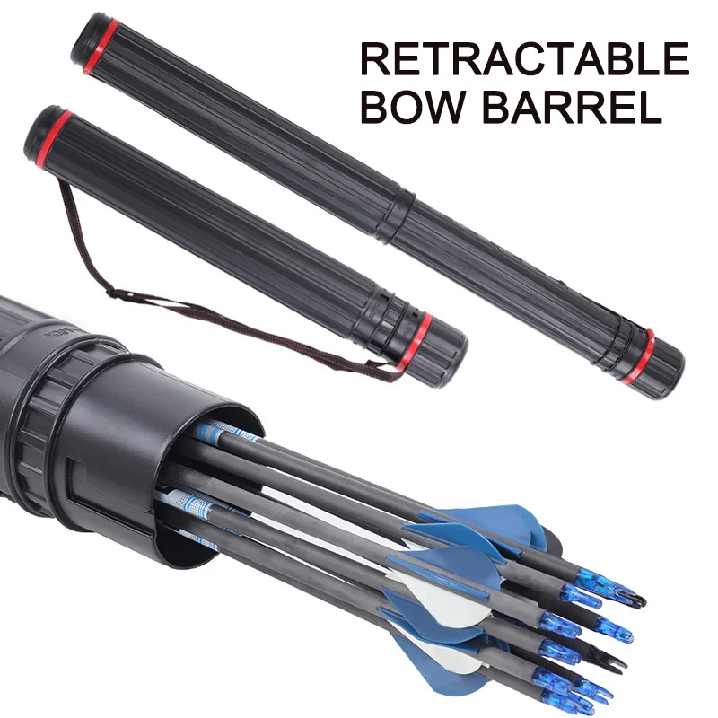 

New Multifunction Archery Tool 45-135 cm Bow Arrow Quiver Tube Back Shoulder Case Bag Hunting Accessories Painting Paper Storage