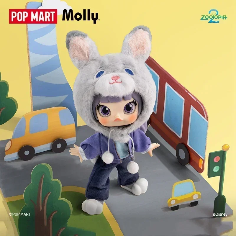 Фото POPMART MOLLY ZOOTOPIA 2 Серия, масштаб 1/12, милая аниме-фигурка, слепая коробка — коллекционные загадочные куклы-сюрпризы, подарок №3